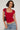 L&T Cap Sleeve Scoop T-Shirt Red
