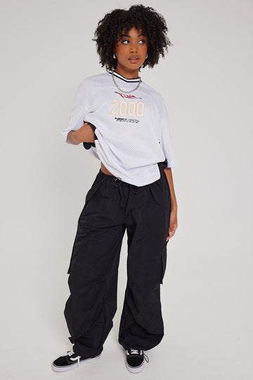 Neovision Distorted Dimension Parachute Pant Black