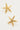 Perfect Stranger Starfish Stud Earring 18k Gold Plated Gold