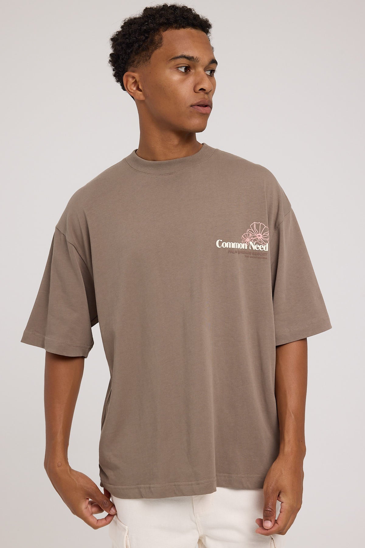 Common Need Vacation Easy Tee Brown