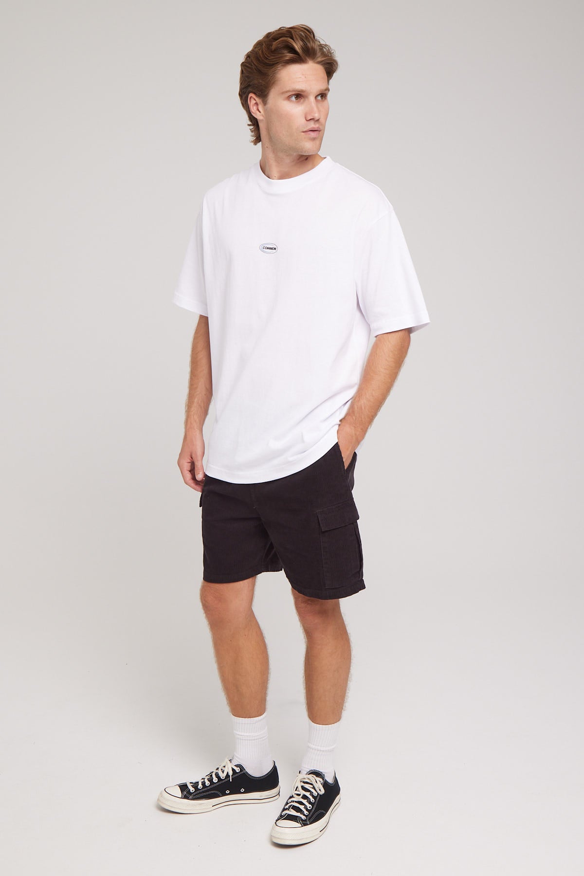 Common Need Relaxed Cord Cargo Short Charcoal – Universal Store