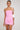 L&t Strapless Asymmetrical Mini Dress Pink