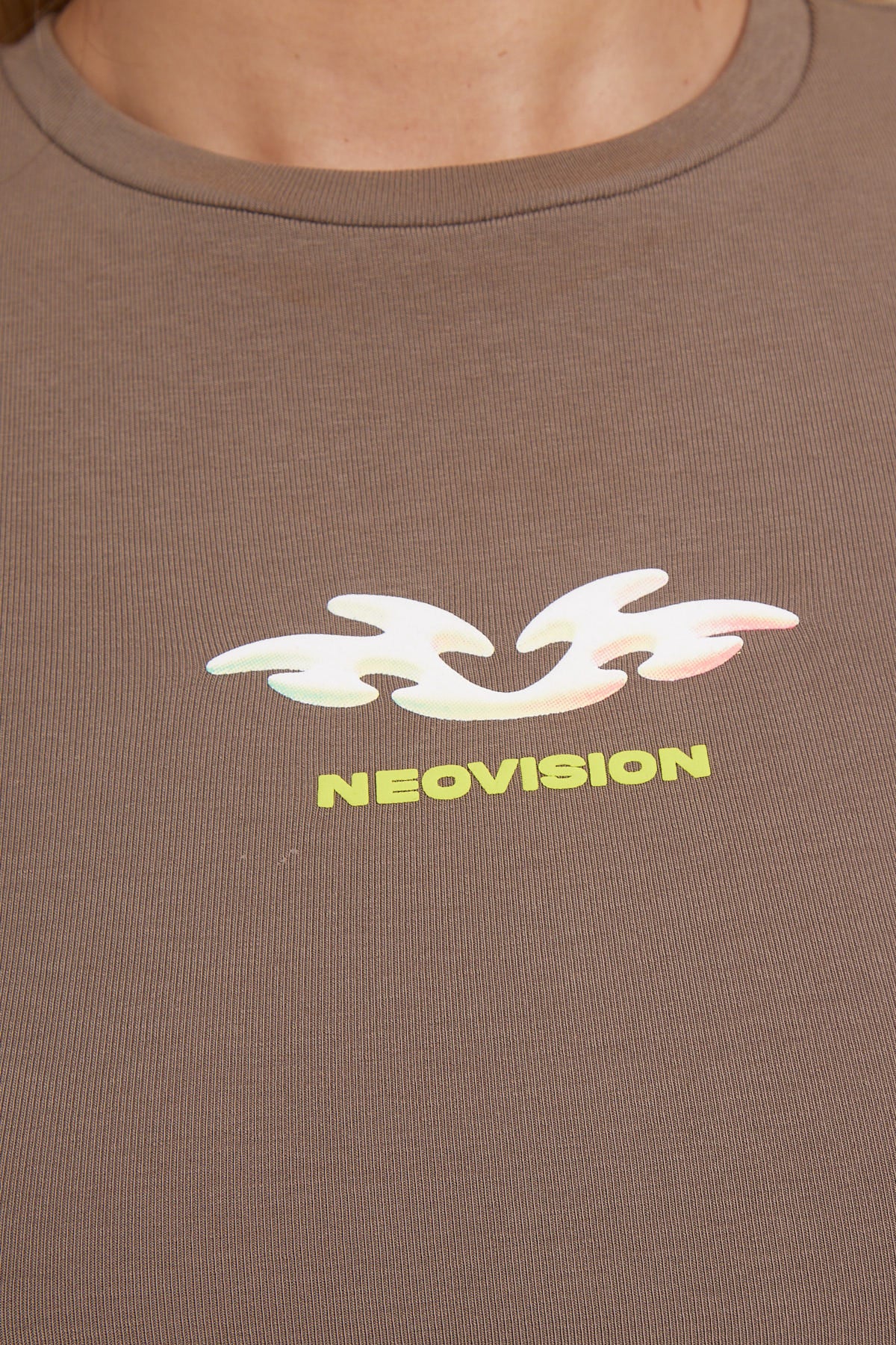 Neovision Diva Mid Length Baby Tee Brown