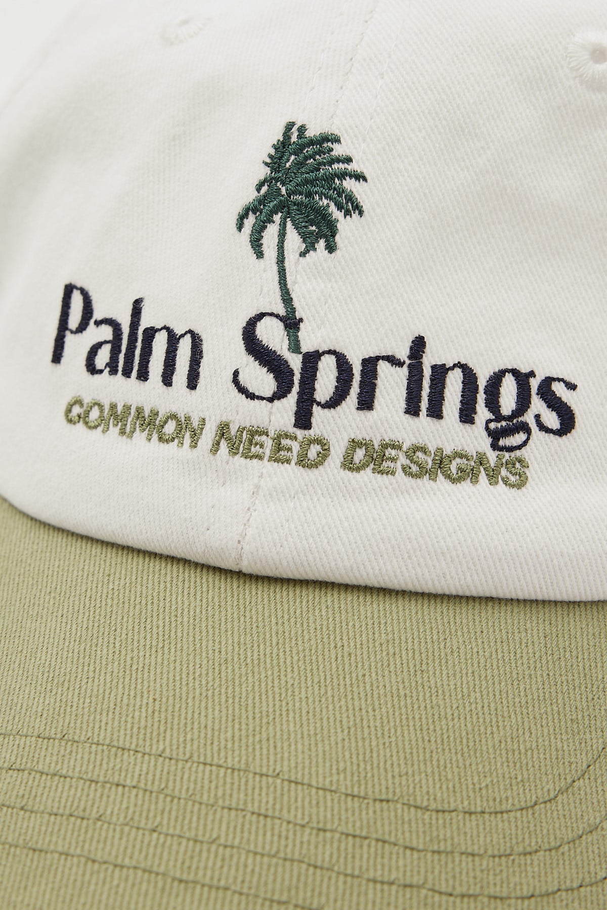 Common Need Palm Springs Dad Cap Ecru/Sage