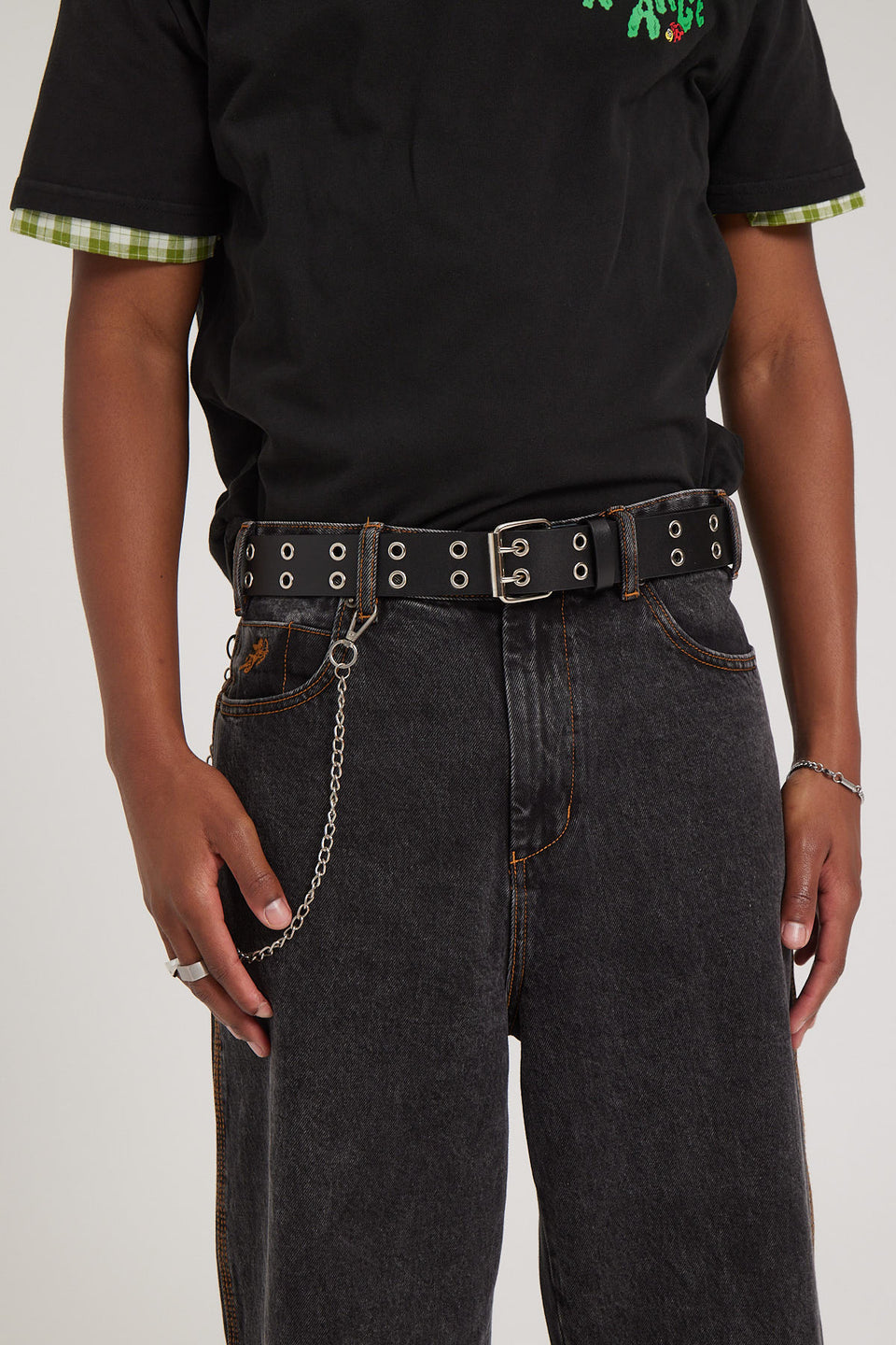Neovision Puncture Eyelet Baby Tee Black