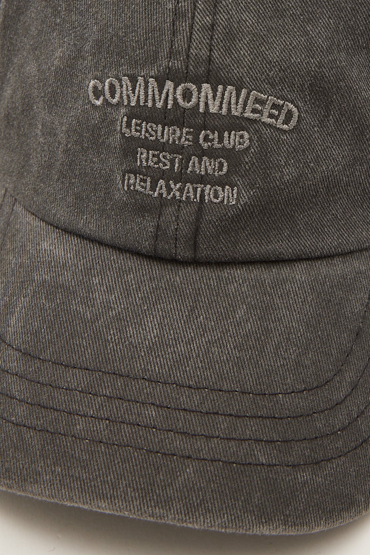 Common Need Relaxation Dad Cap Washed Black