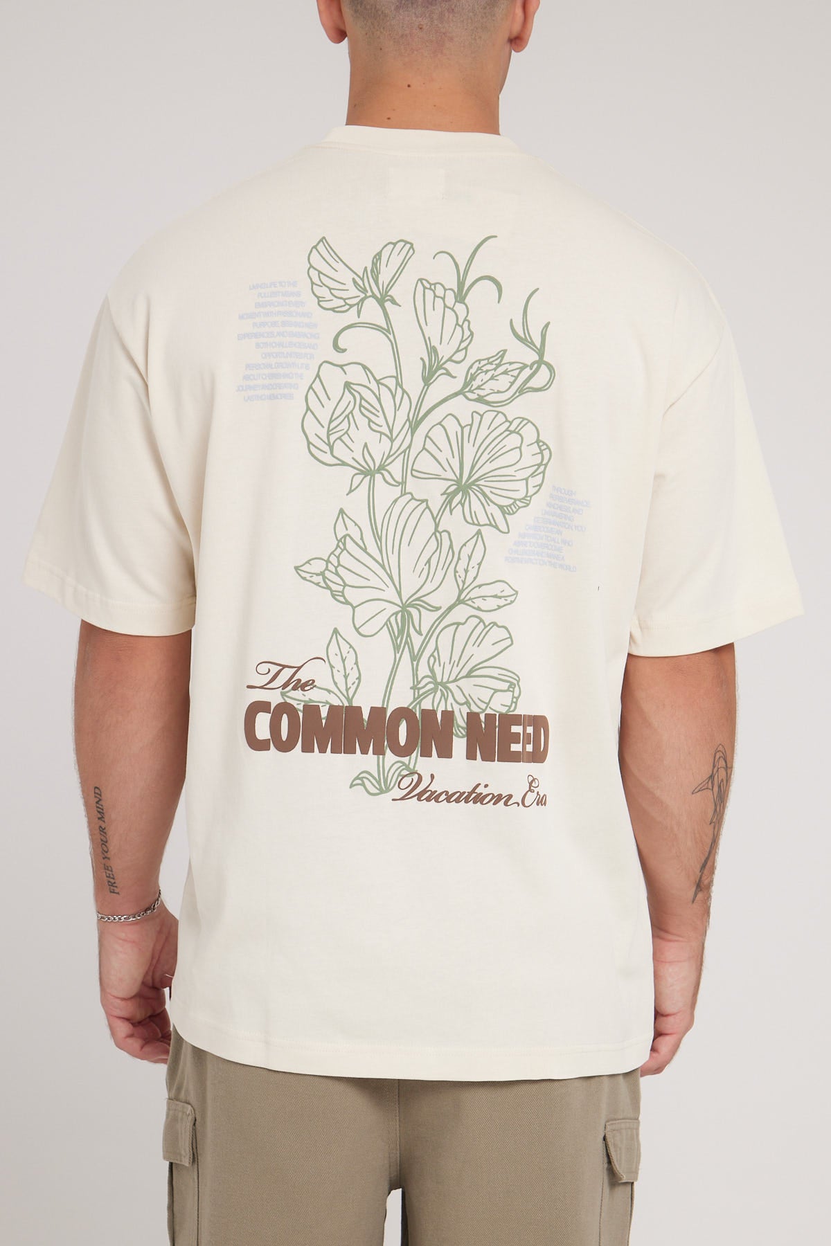 Common Need Embrace Boxy Tee Ecru Universal Store