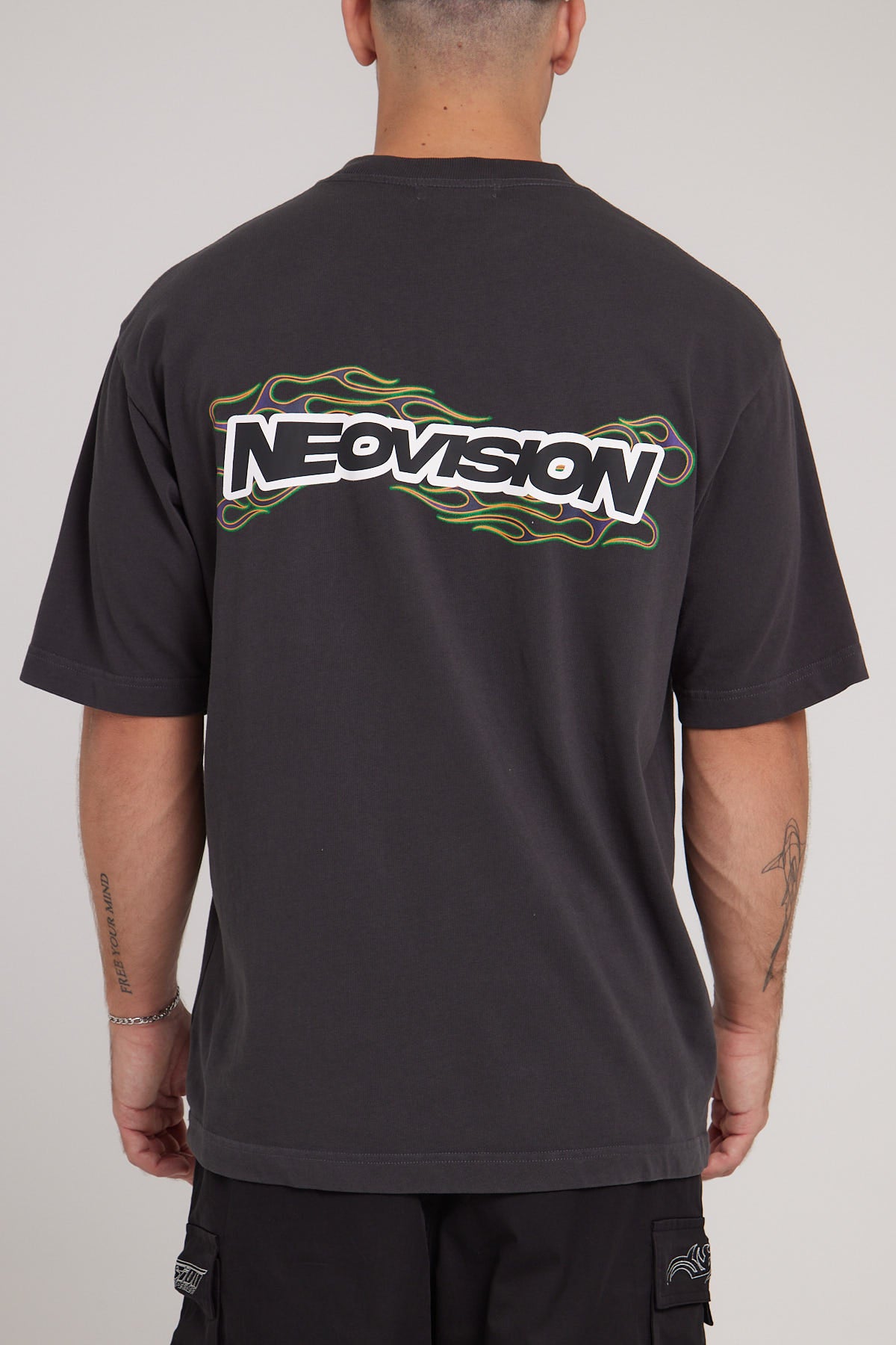 Neovision Twin Turbo Oversize Super Heavy Tee Black