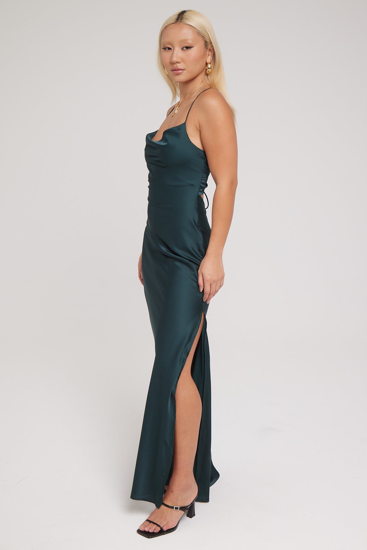 Perfect Stranger Evie Recycled Maxi Dress Green