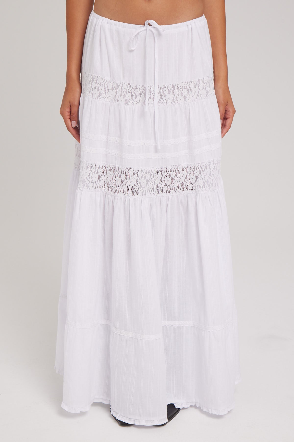 Luck & Trouble Virginia Lace Maxi Skirt White – Universal Store
