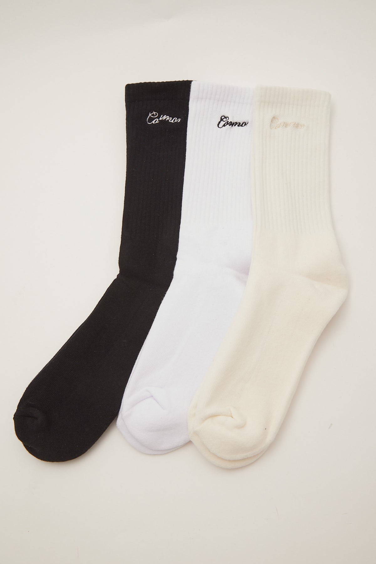 Common Need Dialogue Sock 3 Pack Cream