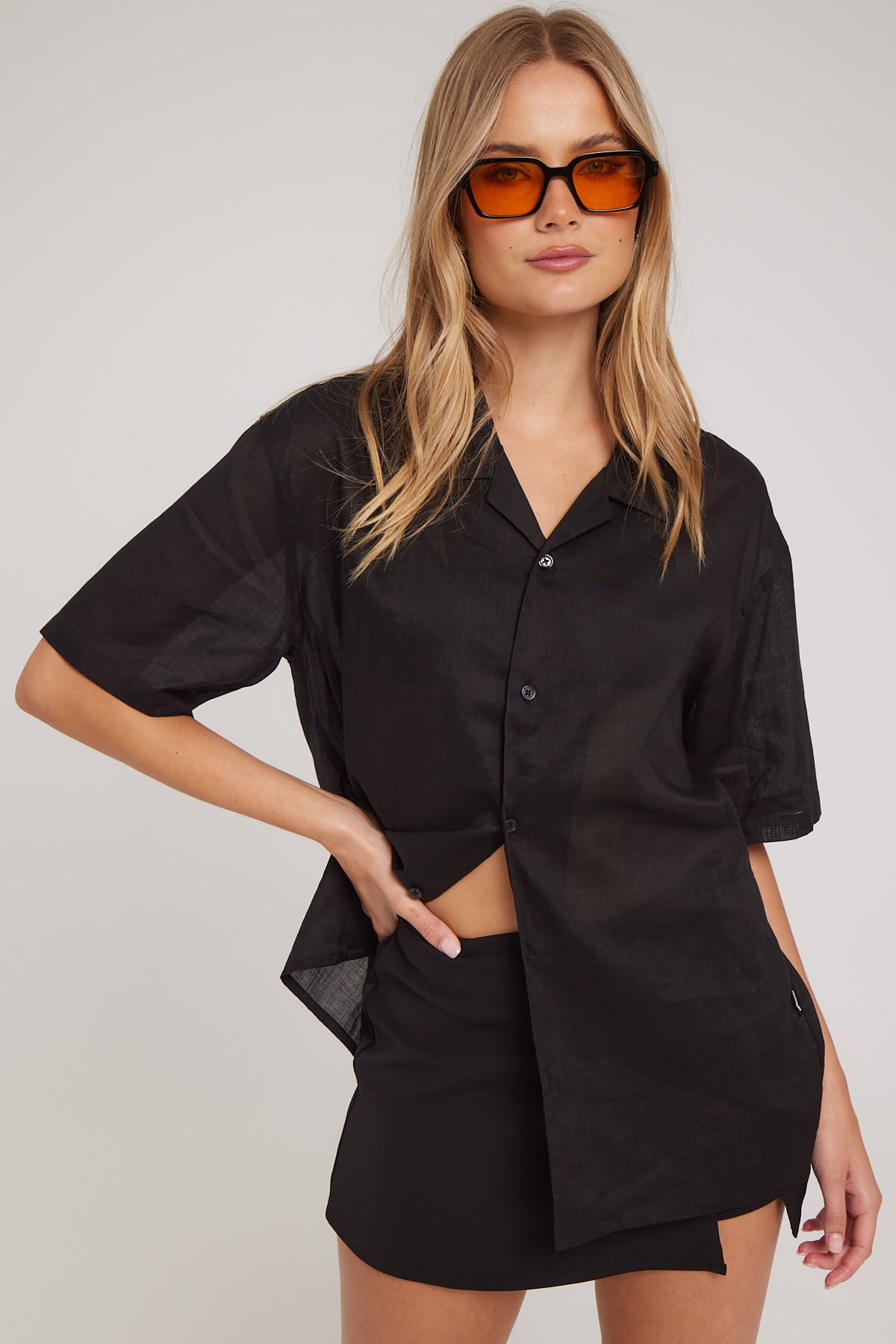 Neovision Vapour Oversize Resort Shirt Black