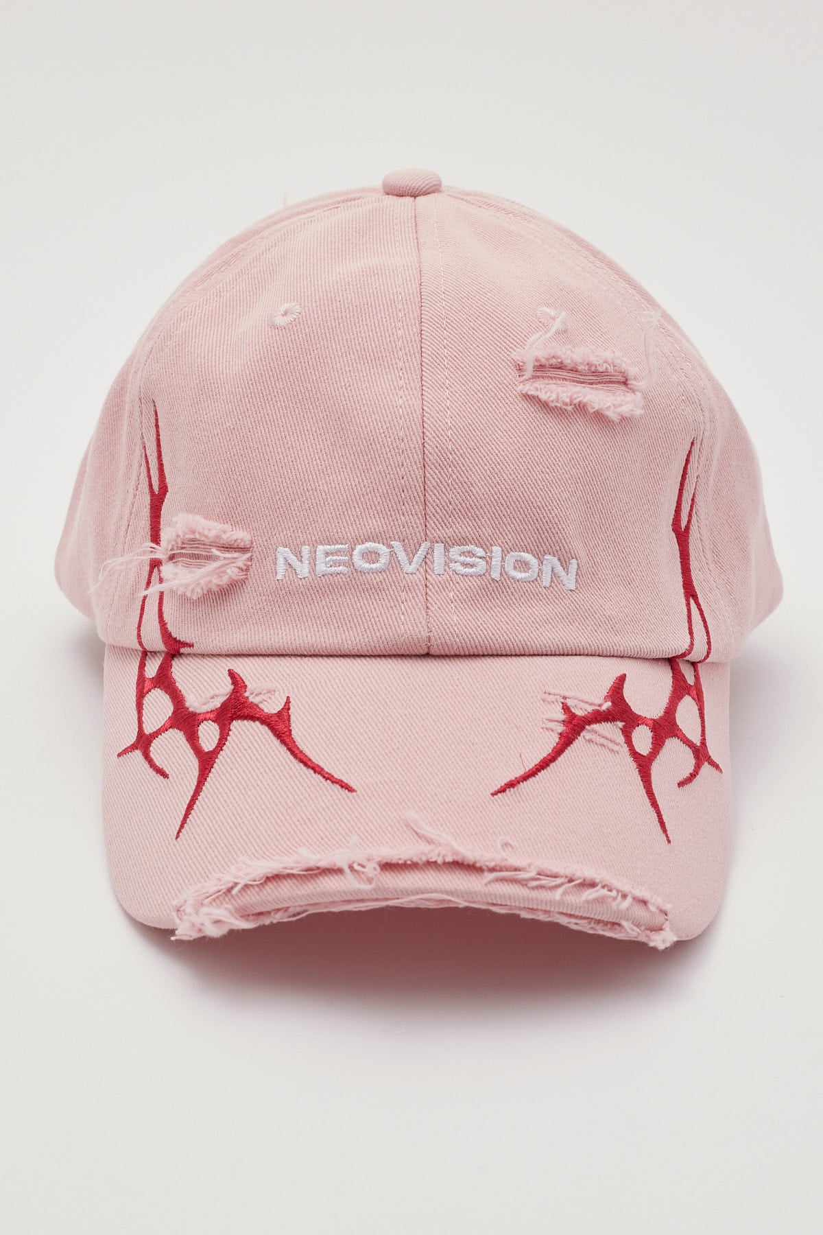 Neovision Platinum Distressed Dad Cap Pink