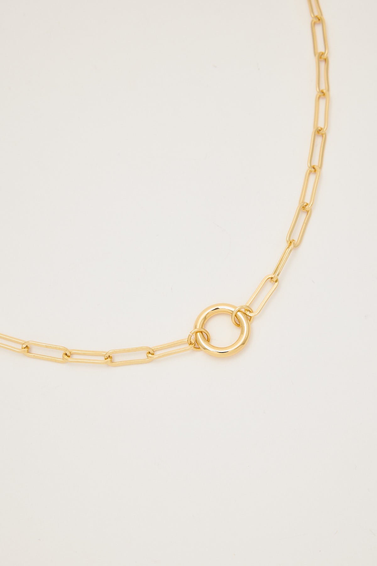 Perfect Stranger Clementine Paperclip Necklace Gold
