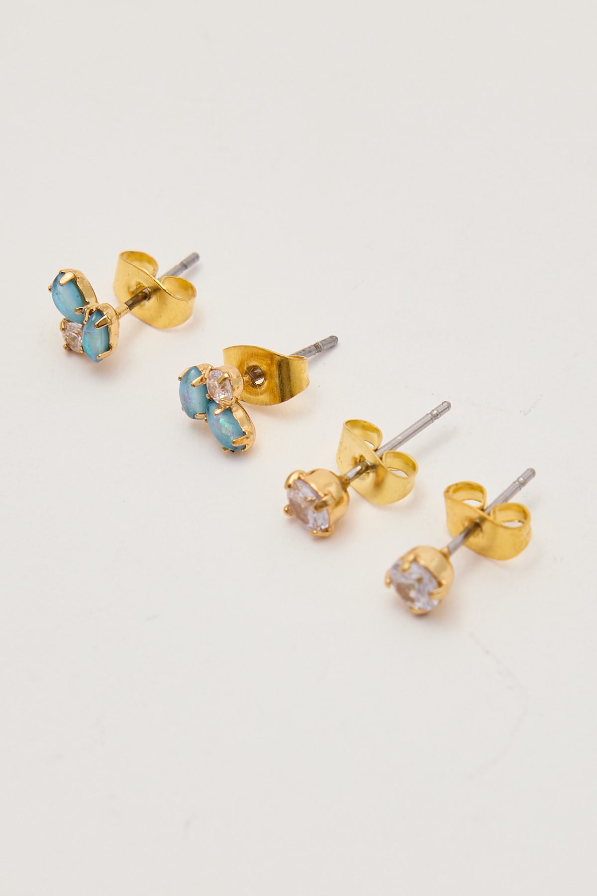 Perfect Stranger Isadora Cluster Earrings 3 Pack Gold