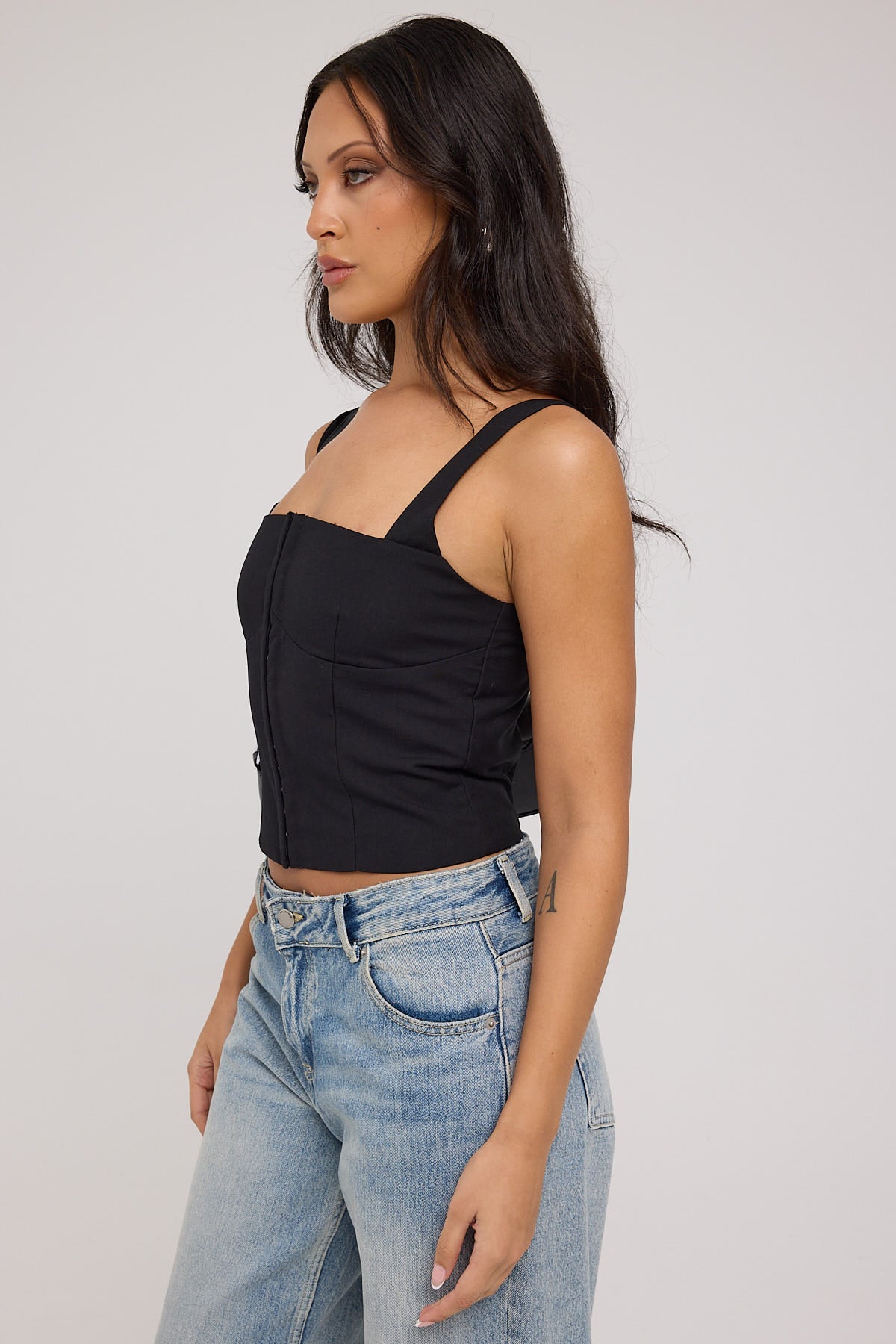 Perfect Stranger My Go To Bustier Top Black
