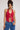 Perfect Stranger Sleeveless Tie Front Knit Top Red
