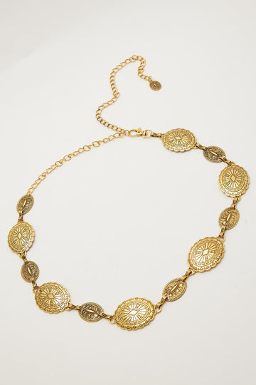 Token Savannah Metal Chain Belt Antique Gold