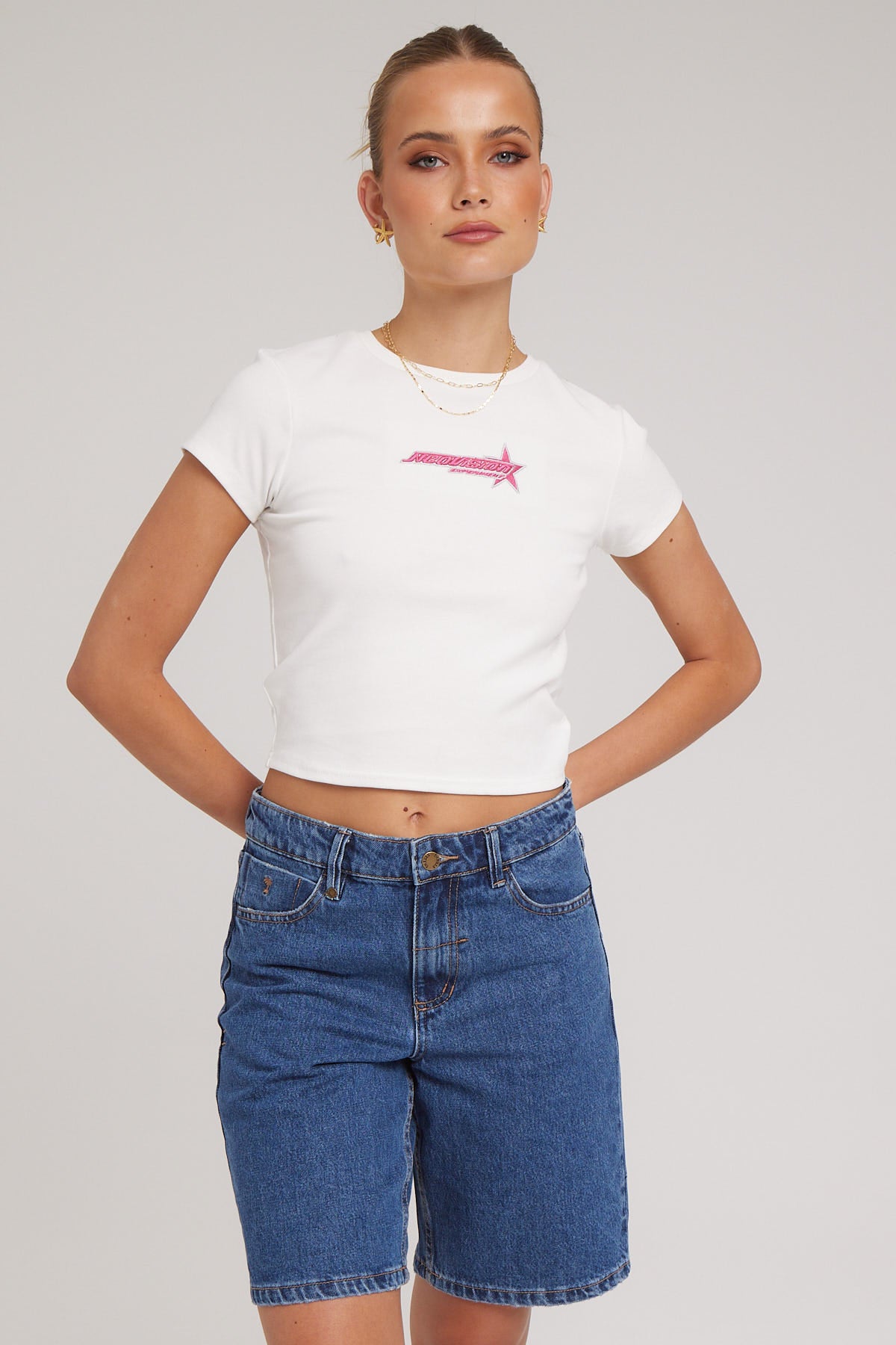 Neovision Xperiement Cropped Tee White