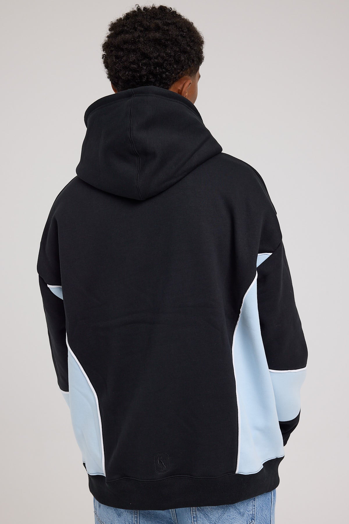Common Need Mascot Panelled Hoodie Charcoal
