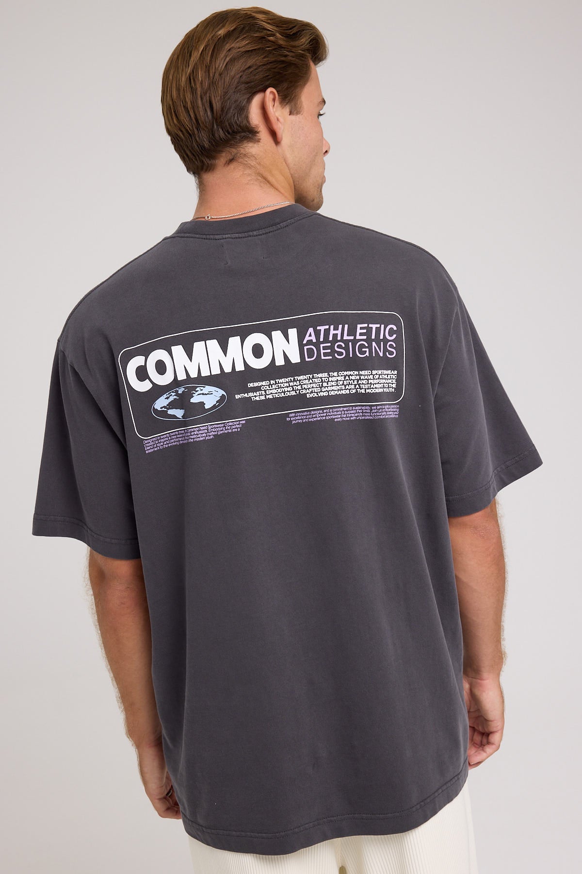 Common Need Crafted Boxy Tee Washed Black