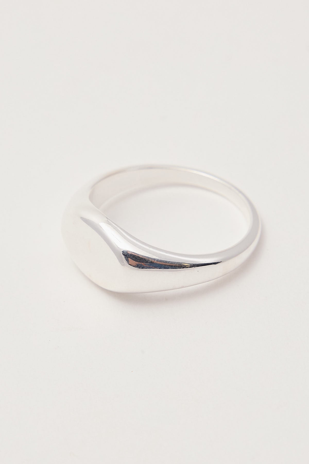 Neovision End Sterling Silver Signet Ring Silver