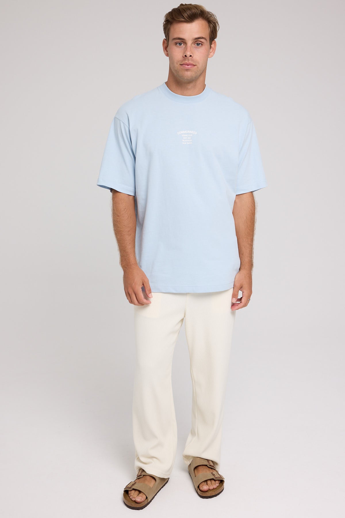 Common Need Relaxation Boxy Tee Blue