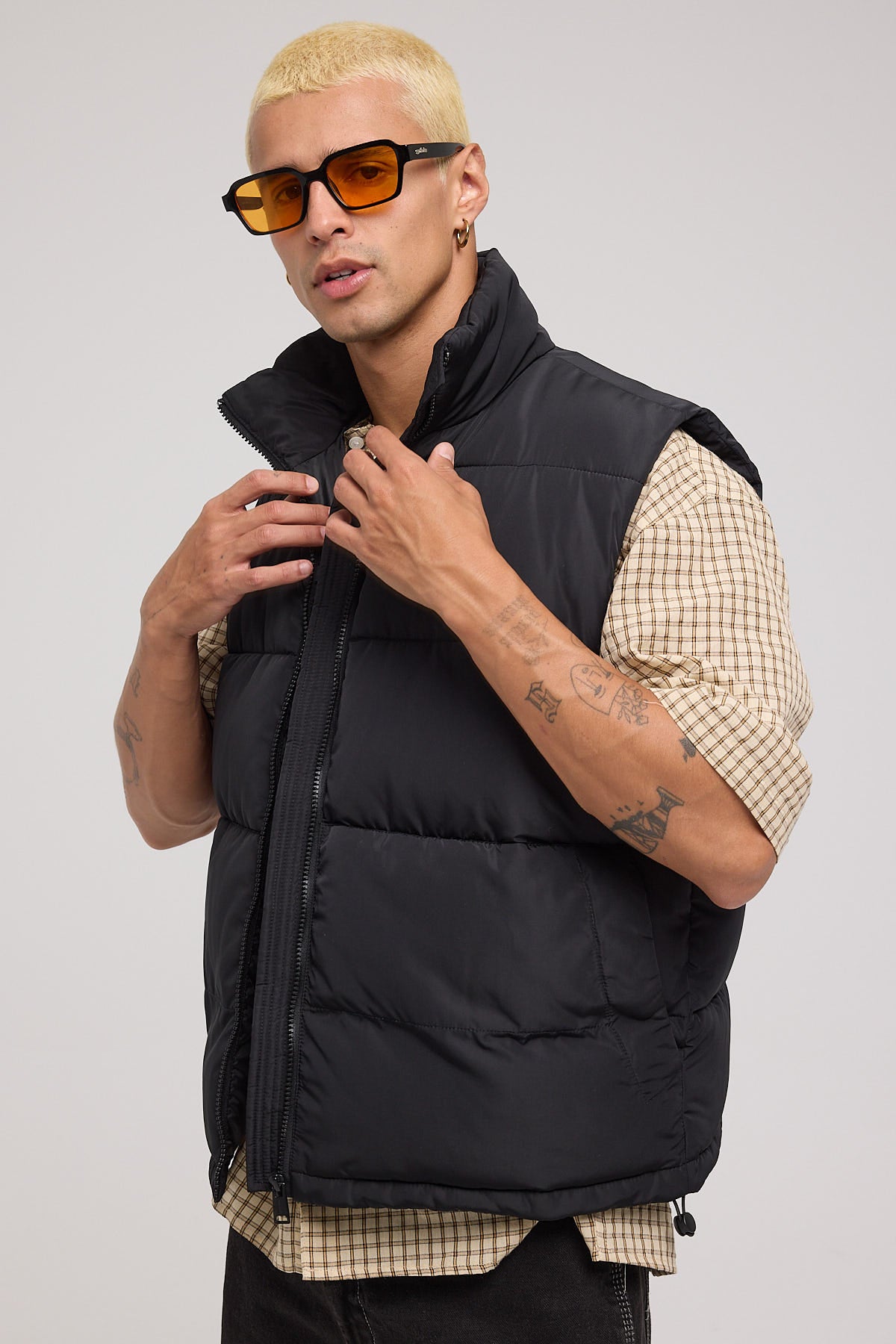 Common Need Vancouver Recycled Puffer Vest Black