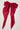 Token Large Draped Satin Bow Hair Clip Red