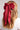 Token Large Draped Satin Bow Hair Clip Red