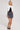 Perfect Stranger Front Split High Waist Mini Skirt Charcoal
