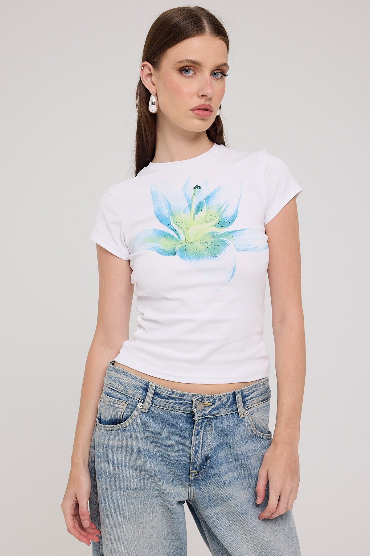 Luck & Trouble Ocean Mallow Baby Tee White
