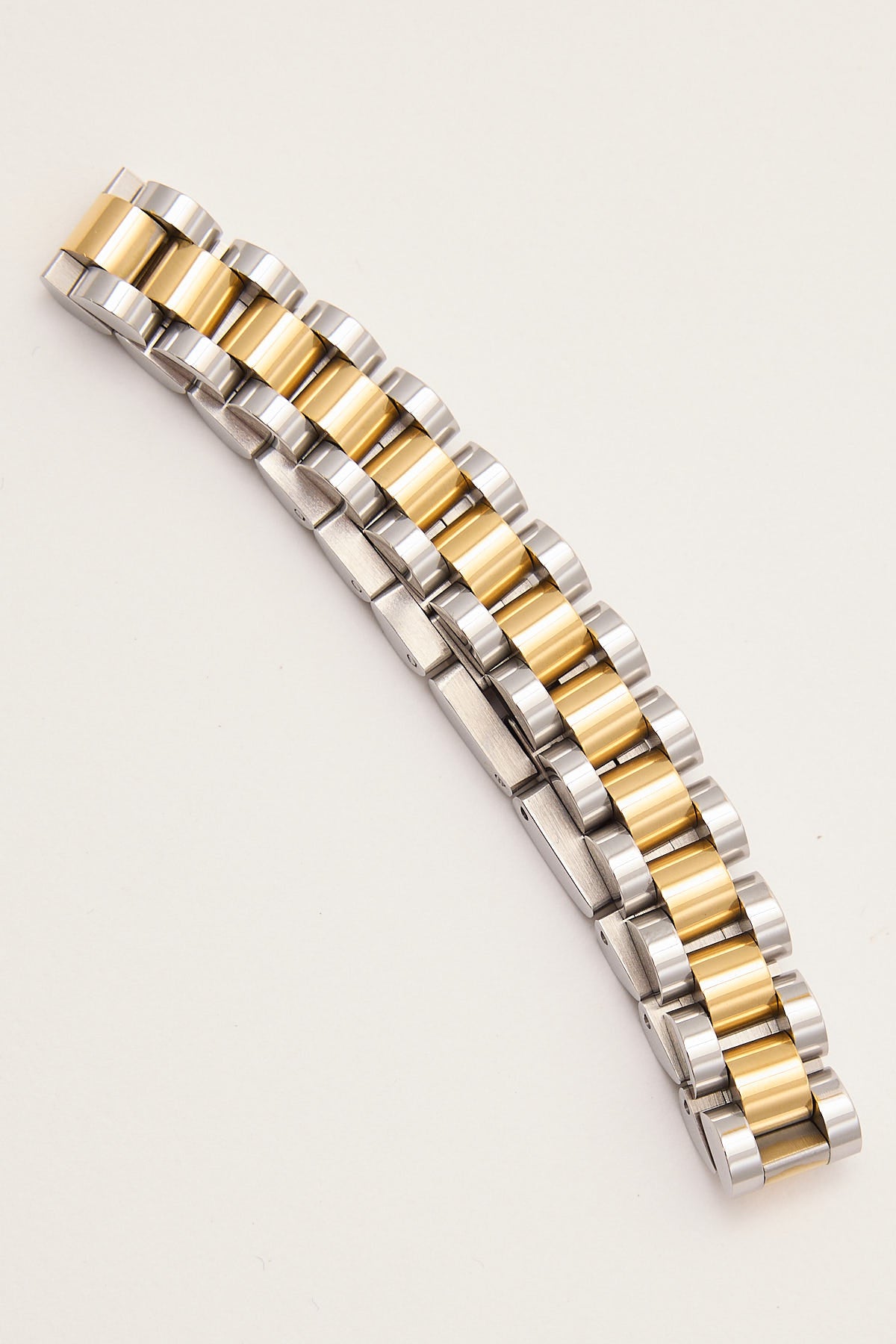 Perfect Stranger First Class Two Tone Watch Bracelet Silver