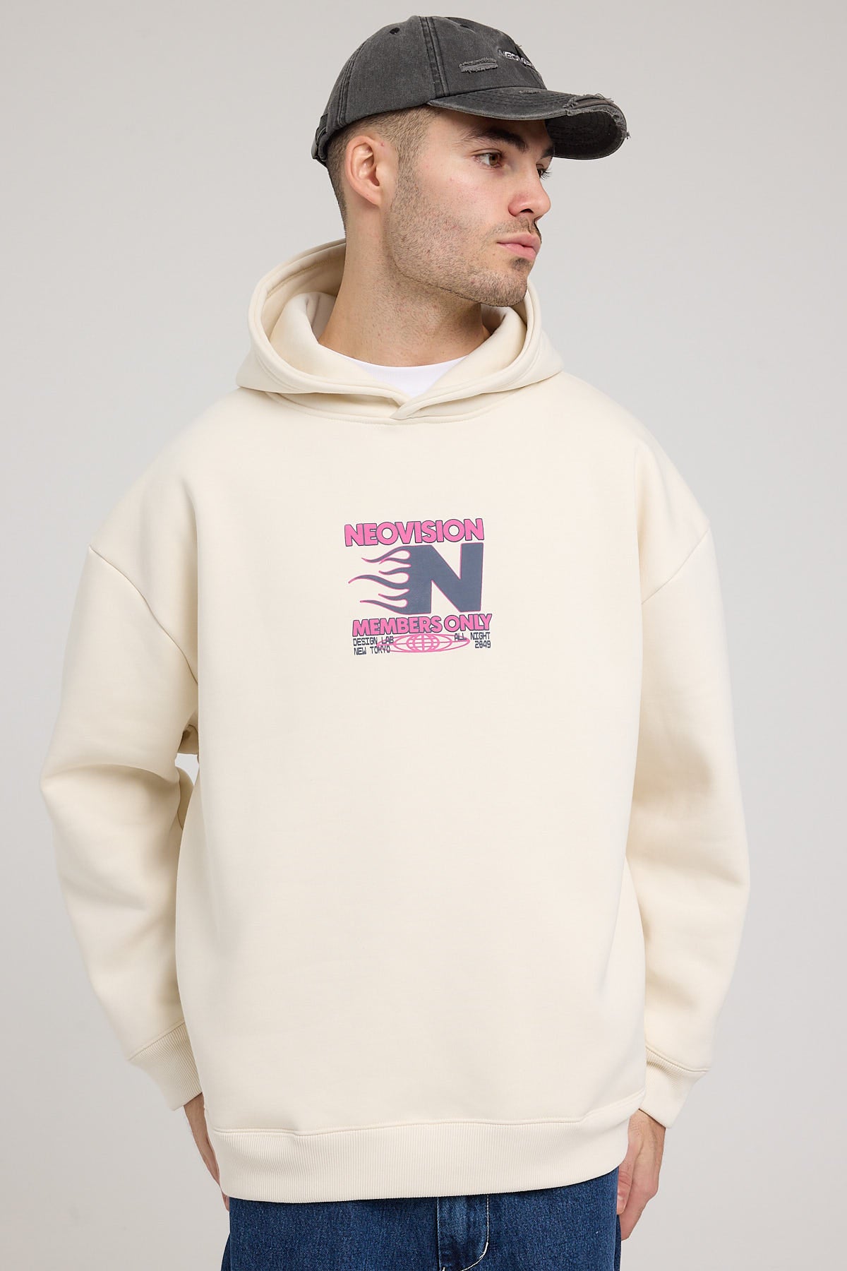 Neovision Members Only Street Hoodie White