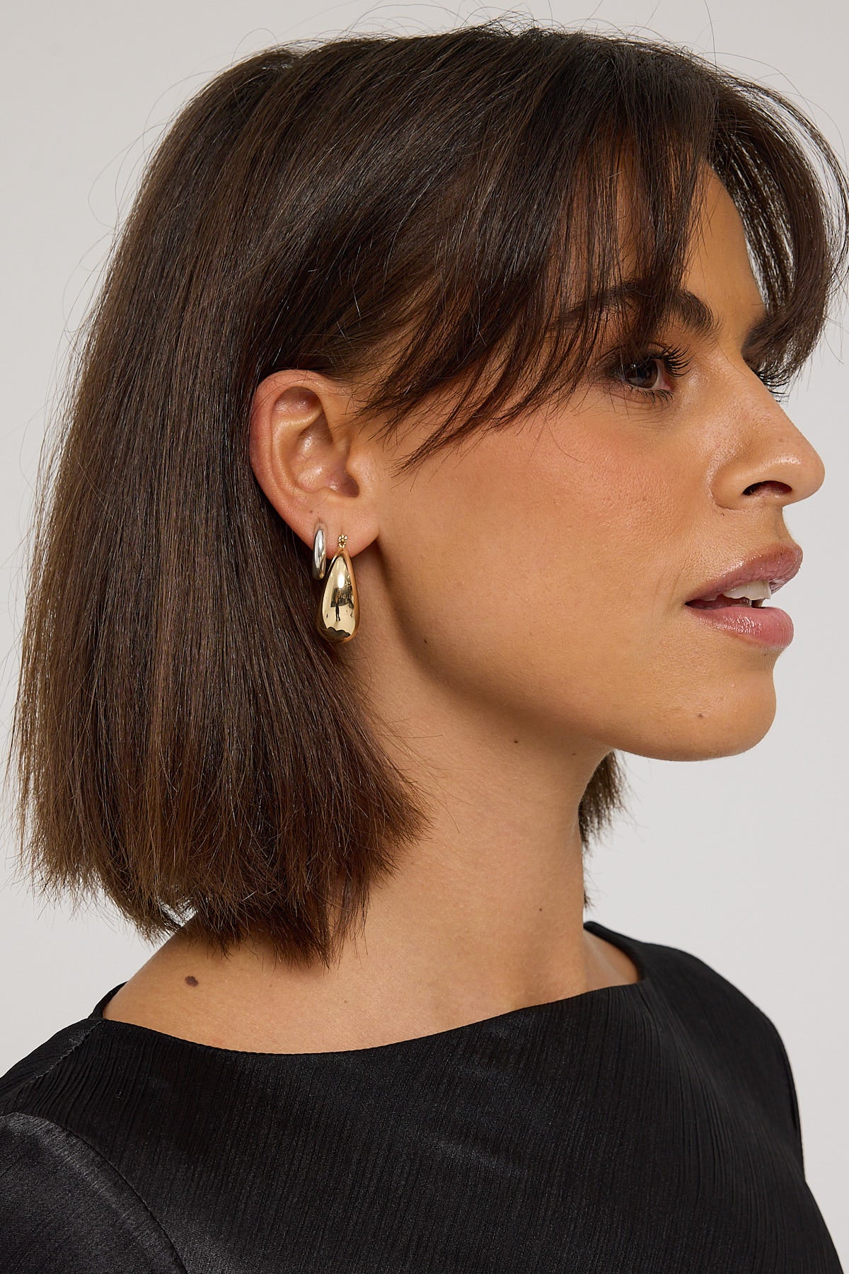 Perfect Stranger Scarlett Hoop Earrings Gold Plated