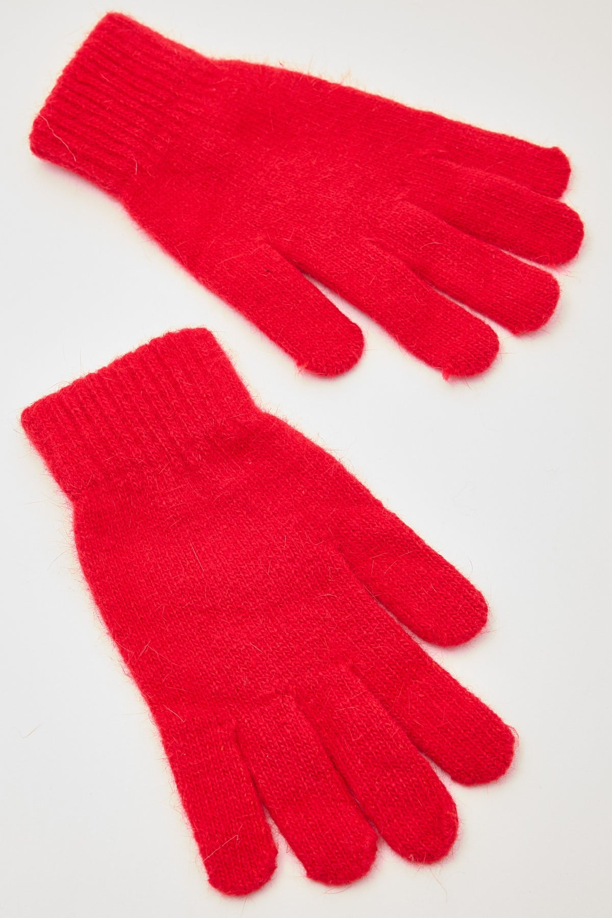 Token Ruby Knit Gloves Red