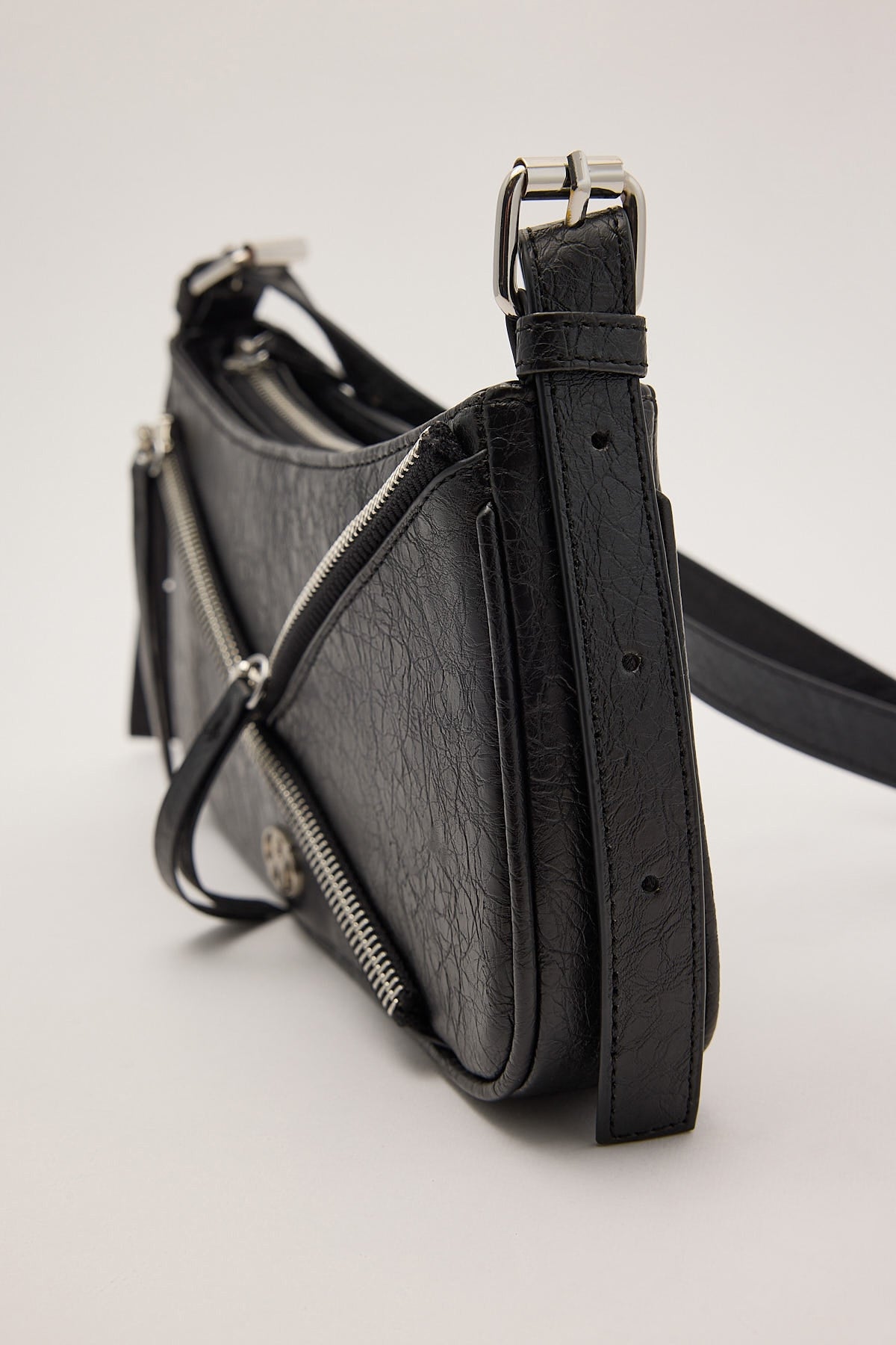 Neovision Rebel Textured PU Handbag Black