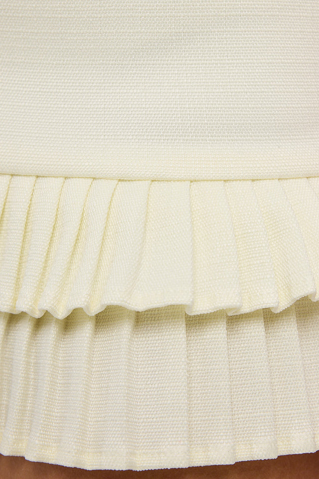 Lioness Double Ruffle Mini Skort Soft Lemon – Universal Store
