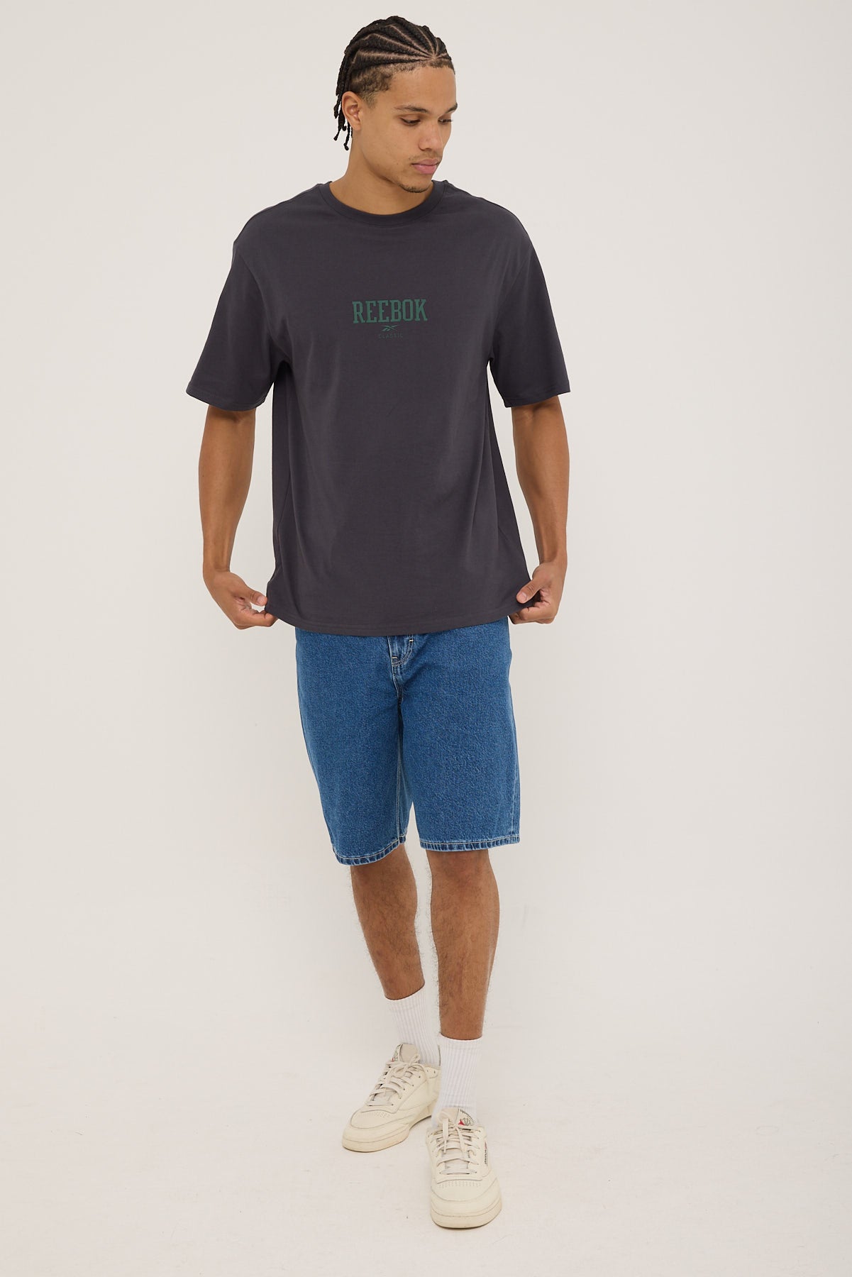 Trendy Reebox Open Archive Organic Boxy Tee Washed Black – Universal Store