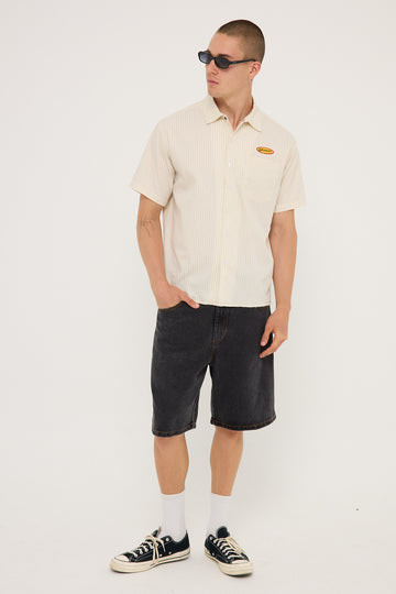 Worship Bistro Short Sleeve Shirt Bone