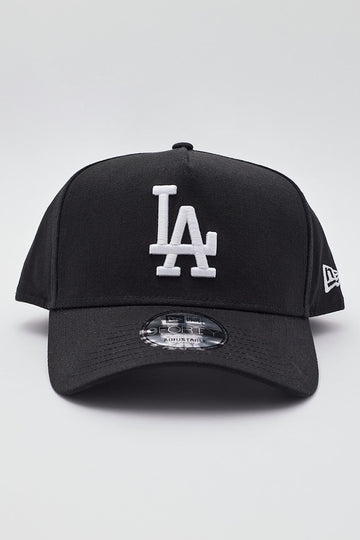 New Era 940 A-Frame Los Angeles Dodgers Cap Black/White Embroidery