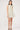 Perfect Stranger Shirred High Neck Mini Dress White Stripe