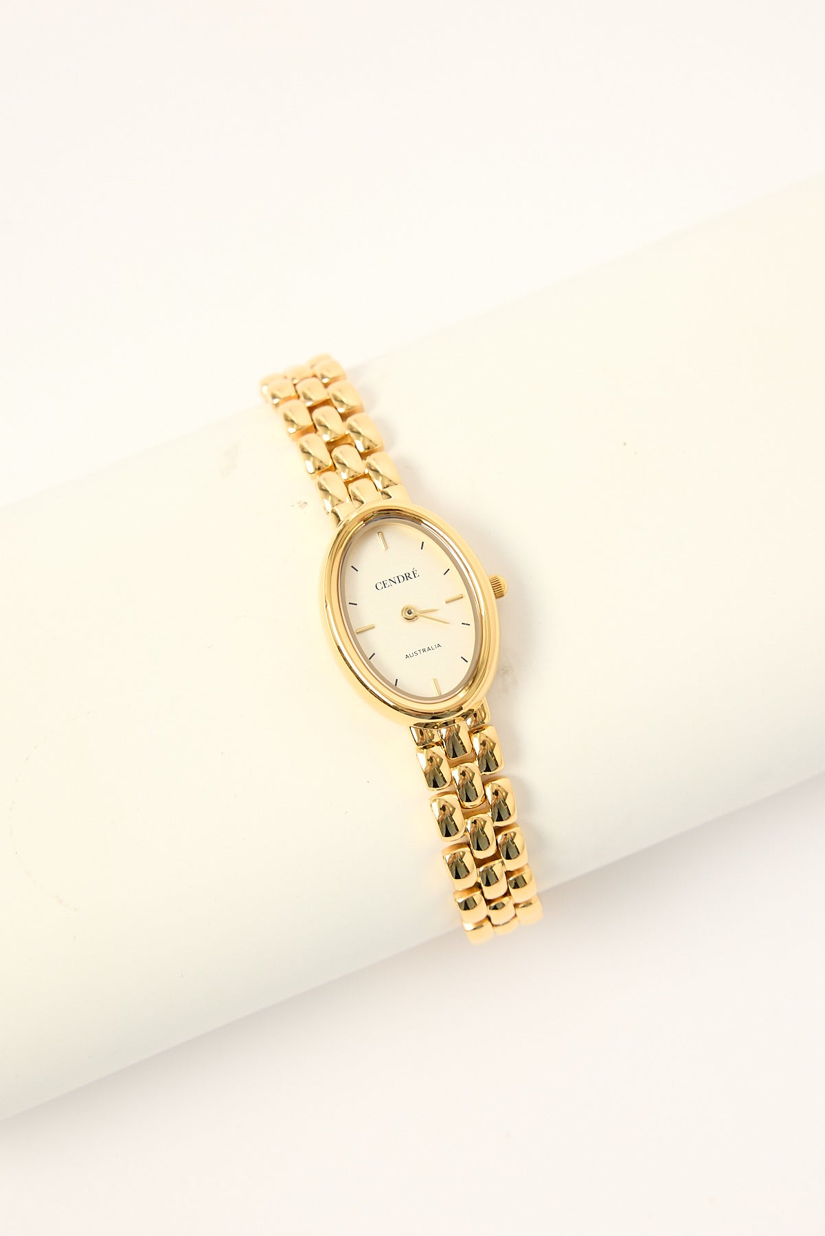Cendre Phoebe Watch Gold.White