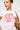 Luck & Trouble Dahlia Flower Baby Tee Pink