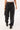 Worship Big Baggy Jean Black Rinse Purple Stitch