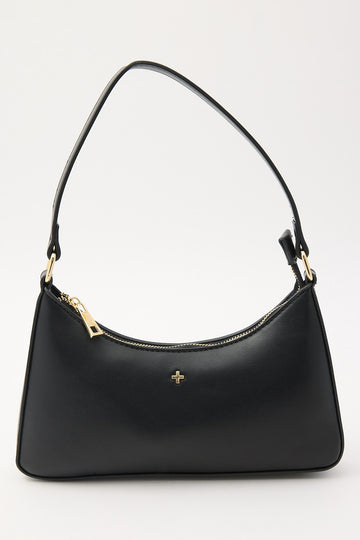 Peta + Jain Josee Shoulder Bag Black Smooth/Gold
