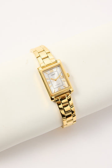 Casio LTP1234PG-7A Analogue Watch Gold/White
