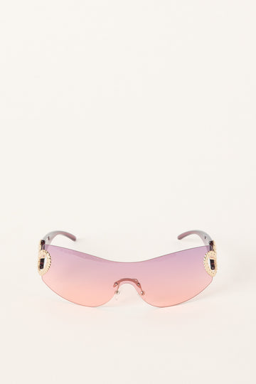 Angels Whisper Speed Drive Sunglasses Pink