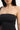 L&t Recycled Strapless Asymmetrical Top Black