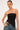 L&t Recycled Strapless Asymmetrical Top Black